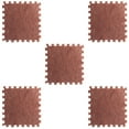 thumbnail image 2 of JeashCHAT 5PCS 11.81Inch Square Puzzle Polyester Velvet Eco-friendly Carpet, 2 of 2