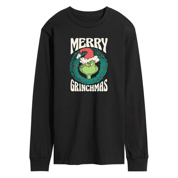 Dr. Seuss The Grinch - Christmas - Merry Grinchmas - Men's Long Sleeve T-Shirt