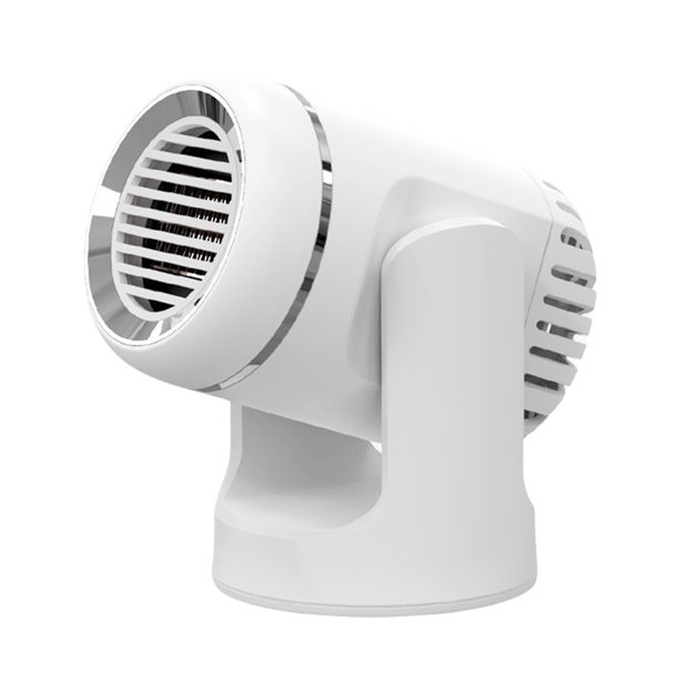 Calentador de coche portátil Descongelador de parabrisas automático Calentador de coche eléctrico portátil giratorio 360 (blanco 24 V)