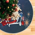 thumbnail image 5 of FMSHPON American Flag Tree Skirt Independence Day Xmas Christmas Tree Skirt Stand Mat for Holiday Party Decoration Indoor Outdoor 36 inches, 5 of 6
