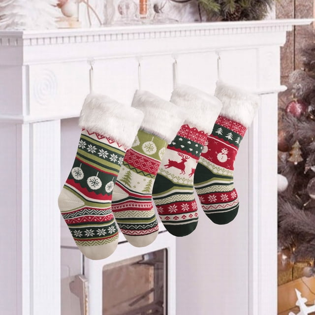RV Calcetines navideños grandes de punto para Navidad, decoraciones, calcetines de regalo para el día de Navidad para niños, calcetines de regalo Sailing Electrónica
