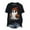 A89-Black, variant on Halloween Cute Graphic T Shirt women's Funny Ghost Pumpkin Short Sleeve Tops Tee(Orange,L)