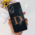 thumbnail image 4 of For OPPO A58 4G Case CPH2577 Cover New Fashion Flower Letters Clear Soft Silicone Funda For OPPO A58 4G 2023 A 58 OPPOA58 Bumper Marble - R For OPPO A58 4G, 4 of 6