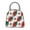 Light Grey, variant on Lunch Tote Bag Mexican Flag Print Trendy Lightweight Reusable Stylish Bento Box for Adult Black