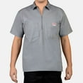 thumbnail image 3 of Ben Davis Short Sleeve Solid Half-Zip Shirt, 3 of 11