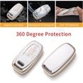 thumbnail image 4 of LAICAIW for Audi Key Fob Cover, Key Case Shell Compatible with Audi A4 A5 A6 A7 A8 Q5 S5 S7 3-button Smart Key Protector, 4 of 6