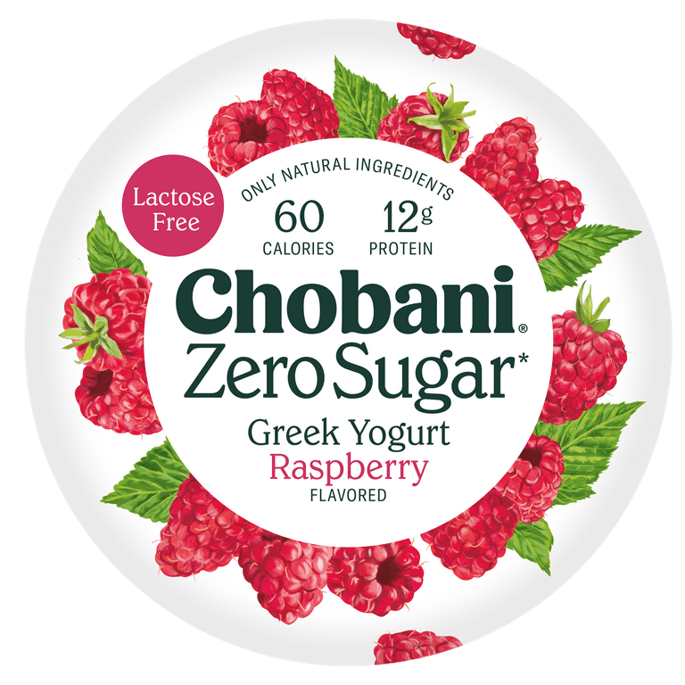 Chobani Greek Yogurt Black Cherry 5.3 oz, High Protein, Lactose