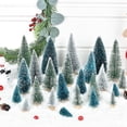 thumbnail image 3 of Gomaty 31 PCS Miniature Pine Trees Sisal Trees with Wood Base Christmas Tree Set Tabletop Trees for Miniature Scenes, Christmas Crafts Tabletop Decorecture Trees, 3 of 7
