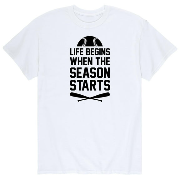 Instant Message - Baseball is Life - Men's Short Sleeve Graphic T-Shirt