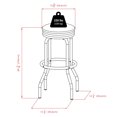 thumbnail image 4 of Winsome Summit Swivel Seat Stools, 2-Pc Set, Black & Chrome, 4 of 8