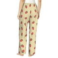 thumbnail image 3 of Qekee Strawberries print Women Pajama Pants, 3 of 9