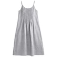 thumbnail image 6 of Kctiaxy Summer Dresses for Women Spaghetti Straps Pleated Front Beach Dress Casual Boho Crewneck Sleeveless A-Line Midi Dress, 6 of 10