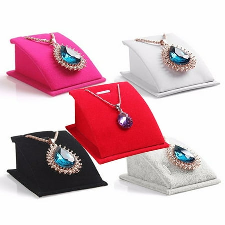 - Heepo Fashion Velvet Holder Necklace Pendant Chain Jewelry Display Stand Show Rack