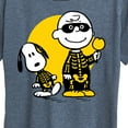 thumbnail image 3 of Peanuts - Charlie And Snoopy Skeleton - Women's Short Sleeve Graphic T-Shirt, 3 of 6