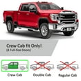 thumbnail image 3 of Voron Glass in-Channel Extra Durable Rain Guards for GMC Sierra 2500HD/3500HD 2020-2026 Crew Cab, Window Deflectors, Vent Window Visors, 4 Pieces - 200472, 3 of 9