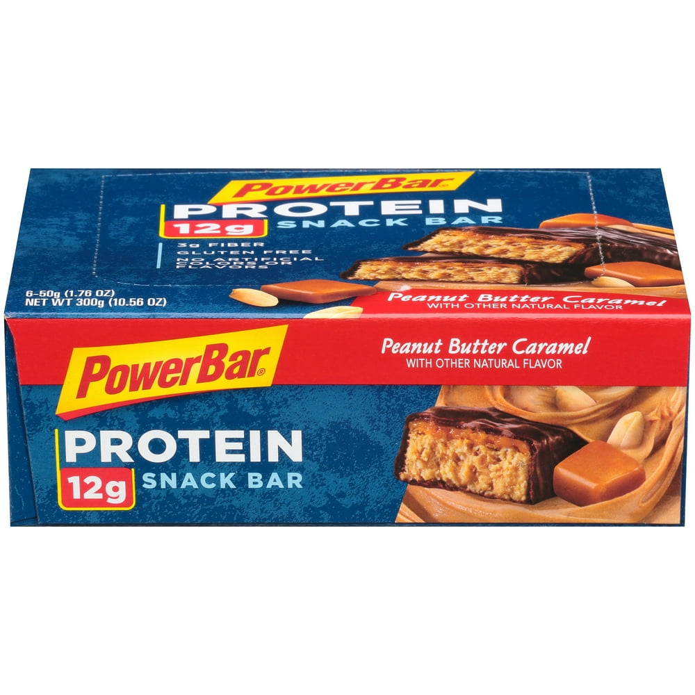 PowerBar Peanut Butter Caramel Protein Snack Bar, 0.76 Oz., 6 Count