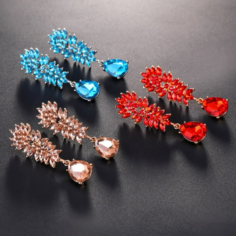 Walmart red shop earrings