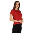 thumbnail image 3 of Inkmeso Drop Shoulder Round Neck T-shirt For Womens Casual Relax Fit Summer T-shirts, 3 of 7