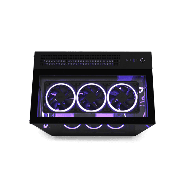 NZXT H9 Elite Mid-Tower ATX PC Case - All Black, Premium