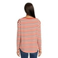 thumbnail image 3 of Time and Tru Women's Long Sleeve Boat Neck Top, Sizes XS-XXXL, 3 of 5