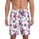 thumbnail image 1 of Balery Violets Flowers Pantalones cortos de pijama de punto de algodón para hombre con cinturilla y bolsillos-Medium, 1 of 6