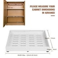 thumbnail image 3 of Expandable Pull-Out Cabinet Organizer with Adhesive Nano Film Fixed Slide out Drawers Under Sink Pull-Out Home Organizers Adjustable Length 12.5"-20.5" for Kitchen Cabinets(White), 3 of 9