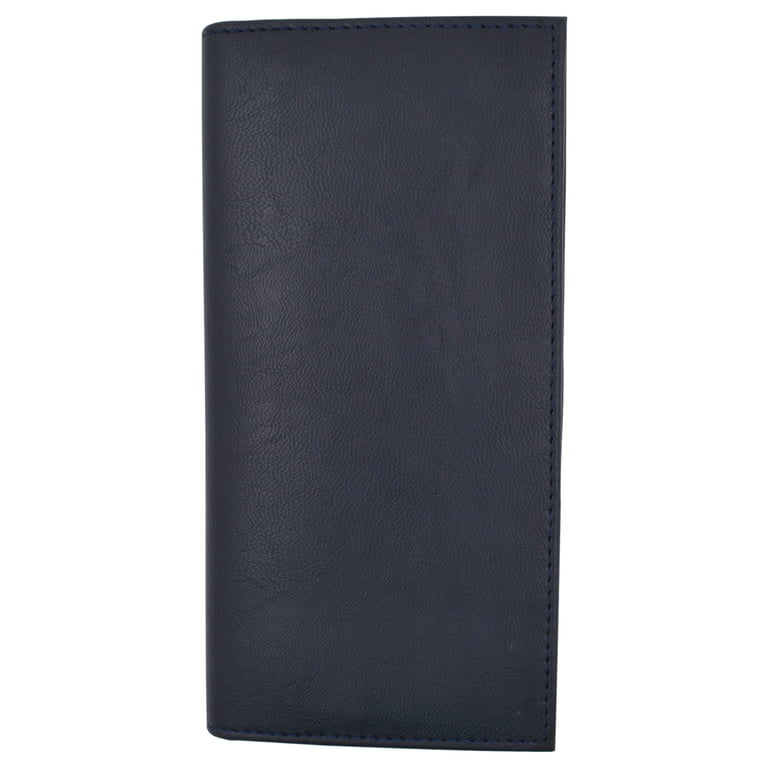 Burgundy Basic Leather Checkbook Cover