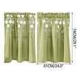 thumbnail image 2 of VOAVEKE Window Curtain Panels, Blackouts Curtains, Curtains Foreign Trade Short Curtains Polyester Embroidered Curtains, 2 of 5