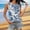 005Blue, variant on Women's Crew Neck Sleeveless Tank Top Casual Tropical Print Circular Jacquard Knit Summer Beach Tops