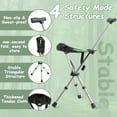 thumbnail image 4 of King Mills Lightweight Portable Stools for Adults Heavy Duty, Adjustable Walking Chair for Adults, 4 of 7