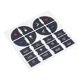 thumbnail image 2 of TFixol AC Dash Button Sticker Kit de reparación AC Panel Calcomanías TFixol Botón de guión Pegatina, 2 of 5