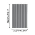 thumbnail image 2 of Noehoiugi Machine Washable Fabric Shower Curtain Liner Cloth Bathroom Waterproof Lining Hotel Quality Reusable Hooks Included Mildew Resistant Home Bath Accessory, 2 of 4
