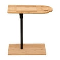 thumbnail image 6 of Resenkos Height Adjustable C-Shaped End Snack Side Table Slide Under Couch with Bamboo Top for Sofa Coffee Laptop, Natural, 6 of 14