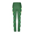 thumbnail image 6 of Irish Flag Shamrock Print High Waisted Trousers for Women Stretchy Leggings Tummy Control Compression Bottoms St. Patrick's Day Outfits, 6 of 6