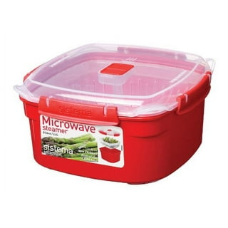  Sistema Microwave Cookware Bowl, Round, 30.9 Ounce/ 3.8 Cup,  Red: Home & Kitchen