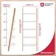 thumbnail image 3 of Universal Expert Remus Ladder Bookshelf Modern Oak and White, 3 of 10