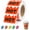 Orange, variant on Hot Stickers Flame Labels Waterproof, 500 Pcs 2 x 1.2 in Foil Shiny Red Fire Flame Shape Stickers for Restaurant Supermarket Spicy Sauce(Purple)Q