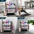 thumbnail image 6 of Sttoraboks Dumbbells Rack,Weight Rack for Kettlebell, Weight Stand,Home Gym Storage Holder for Yoga Mat, Foam Roller,Yoga Strap,Resistance Bands,Garage Storage Organizer,Workout Storage with Wheels, 6 of 8
