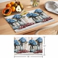 thumbnail image 6 of Flowers Floral Placemats Set of 12 Rustic Vintage Hydrangeas Bottle Plant Place Mats Indoor Wipeable Table Mats Washable Cloth Dining Table Placemats for Kitchen Holiday Party Home Decor 13x19 Inch, 6 of 9
