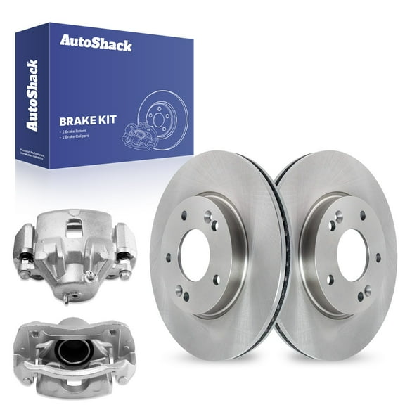 AutoShack Front Brake Rotors Calipers | Replacement for 2011-2016 Hyundai Elantra 2013-2014 Elantra Coupe 1.8L 2.0L FWD | 4-PC Brake Kit