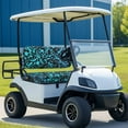 thumbnail image 3 of Binienty Blue Sea Turtle Seat Covers for Golf Cart Club Car Old Ds Golf Cart Seat Cover Front Only Soft Fabric Washable Bench and Backrest Covers 2-Piece Golfcart Seats Decoration, 3 of 8