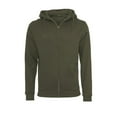 thumbnail image 1 of Build Your Brand Mens Plain Full Zip Hoodie, 1 of 1