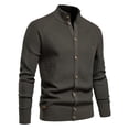 thumbnail image 3 of Gibobby Suéter cárdigan hombre Cárdigan de algodón suave para hombre(Verde,XG), 3 of 4