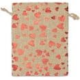 thumbnail image 4 of 3x4 Jute Burlap Canvas Reusable Gift Bags w. Drawstrings (Red , X-Small) -  Presents, Party Favors, , Samples by, 4 of 7