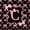 Black Pink C, variant on Manfei Pink Bow Letter I Bed Spread Queen, Kawaii Ribbon Queen Coverlet Set for Girls Women, 3pcs