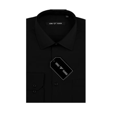 Men Classic Fit No Pockets Dress Shirt