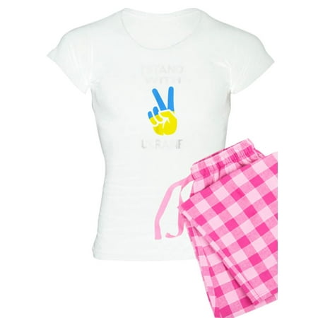 

CafePress - Support Ukraine I Stand With Ukraine Ukrai Pajamas - Women s Light Pajamas