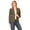 Olive, variant on Women's Casual Office Work Long Sleeve Open Front Blazer Jacket