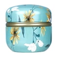 thumbnail image 4 of Caja de té perfumada con color de flor, tarro de dulces, tarro de vela, tarro de té redondo, tarro de hierro, tarro de hojalata sellado con puntos, 4 of 4