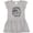 AC-Heather Grey, variant on Inktastic Summer Vacation Mode Fort Myers Beach Florida Girls Toddler Dress